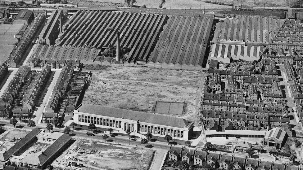 Aerial photograph of the Raleigh site