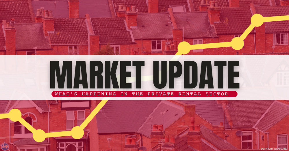 Banner with text - What's happening in the private rental sector. 