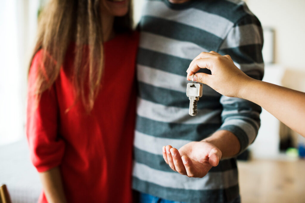 Three First Time Buyer Mistakes – And How To Avoid Them! First time buyers moving in to their new property.