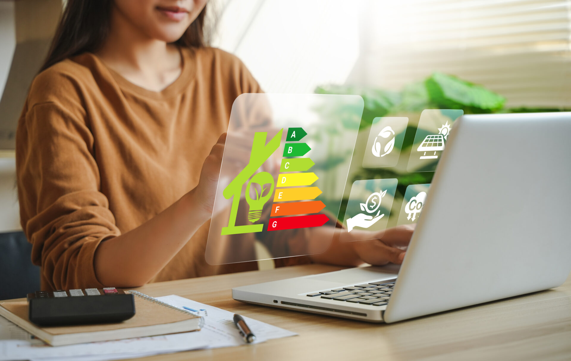 Energy efficiency rating chart for rental property in Gloucester