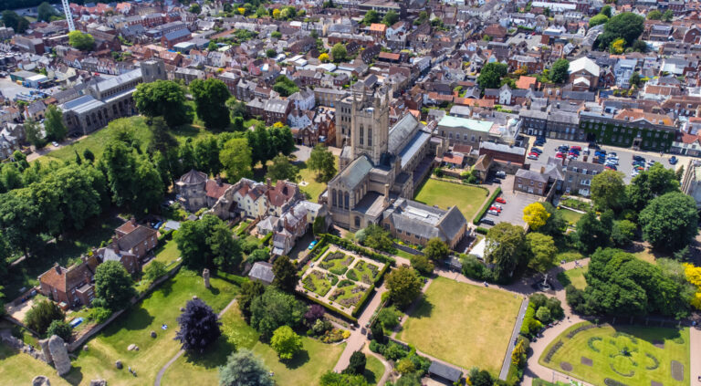 Bury St Edmunds aerial view
