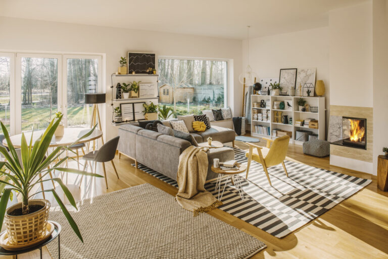 a aesthatic living room