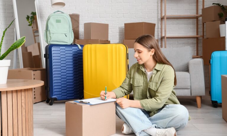 Young tenant unpacking belongings in a Cambridge HMO rental property covered by 2026 licensing and landlord regulations